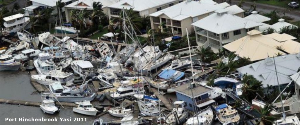 Port Hinchenbrook after Cyclone Yasi in 2011
